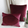 New design embossed solid Holland velvet cushion cover for home decor